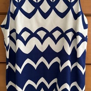 Crown & Ivy Blue and White Dress